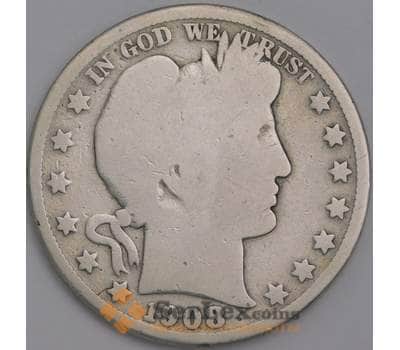 Монета США 1/2 доллара 1908 КМ116 G Барбер арт. 40316