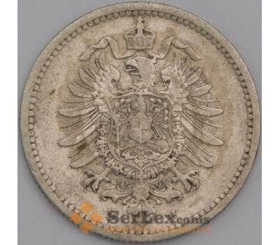 Германия монета 50 пфеннигов 1875 J КМ6 ХF арт. 44530