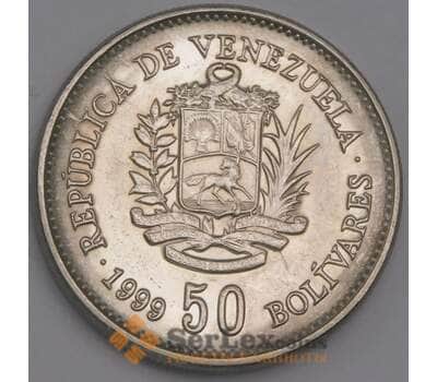 Венесуэла монета 50 боливаров 1999 КМ77.2 UNC  арт. 41380