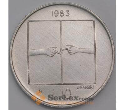 Сан-Марино 10 лир 1983 КМ148 UNC Ядерная угроза арт. 41513