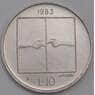 Сан-Марино монета 10 лир 1983 КМ148 UNC Ядерная угроза арт. 41513