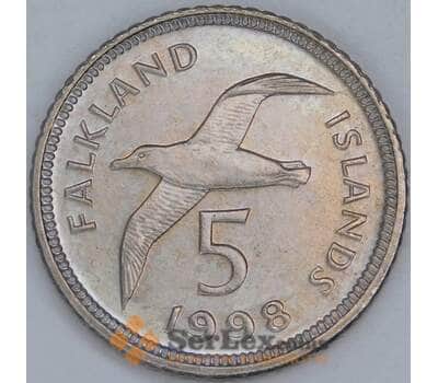 Фолклендские острова 5 пенсов 1998 КМ4.2 UNC арт. 57133