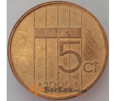 Монета Нидерланды 5 центов 2000 КМ202 AU  арт. 17027
