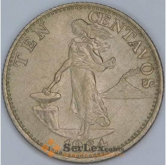 Филиппины 10 сентаво 1964 КМ188 UNC  арт. 57439