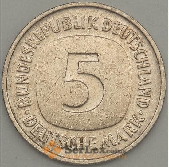 Германия 5 марок 1982 G КМ140.1 VF арт. 21222