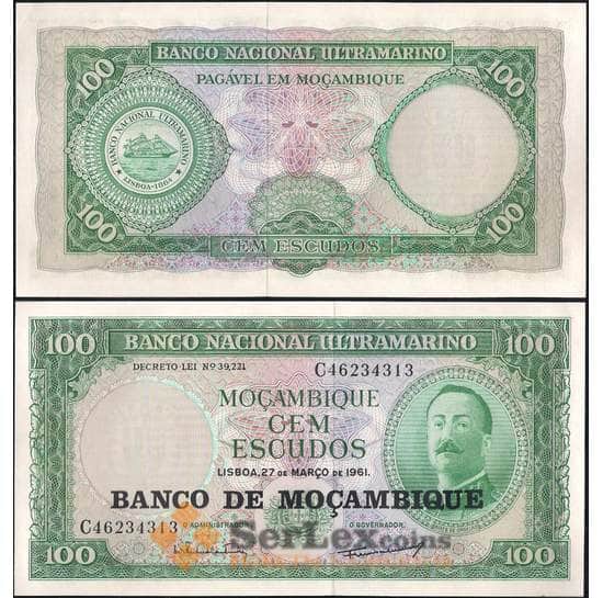 Мозамбик банкнота 100 эскудо 1961 (1976) Р117 UNC арт. 8014