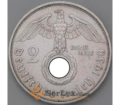 Монета Германия 2 марки 1938 А КМ93 XF арт. 22210