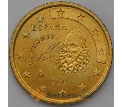 Монета Испания 50 евроцентов 2001 BU арт. 28519