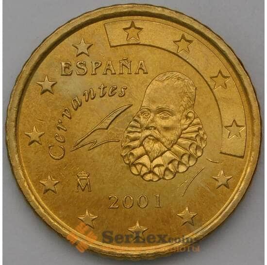 Испания 50 евроцентов 2001 BU арт. 28519