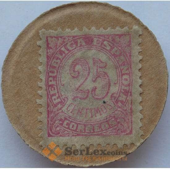 Испания 25 сантимов 1933 нотгельд (J05.19) арт. 15223