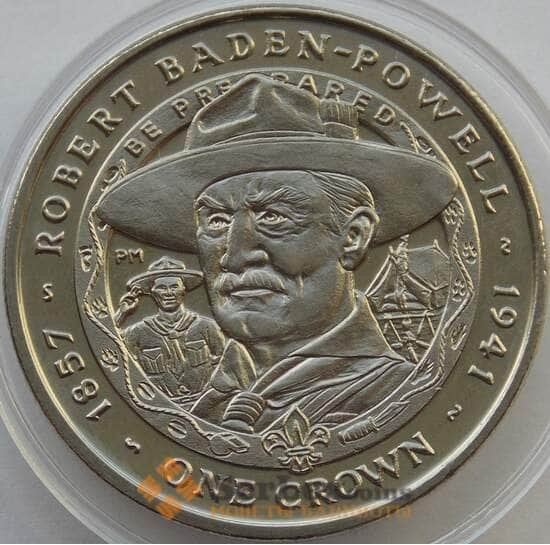 Фолклендские острова 1 крона 2007 КМ148 BU Роберт Баден-Пауэлла арт. 13650