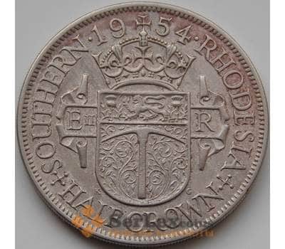 Монета Южная Родезия 1/2 кроны 1954 КМ31 VF арт. 8388