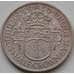 Монета Южная Родезия 1/2 кроны 1954 КМ31 VF арт. 8388