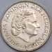 Монета Нидерланды 2 1/2 гульдена 1962 КМ185 UNC  арт. 40285