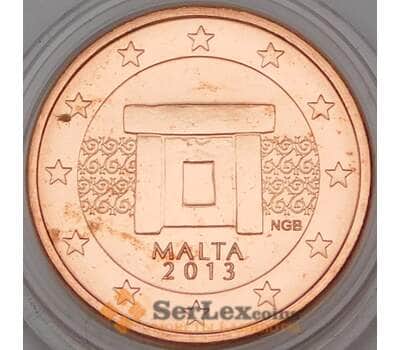 Монета Мальта 1 цент 2013 BU из набора арт. 28795