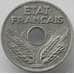 Монета Франция 20 сантимов 1941 КМ899 aUNC VINGT арт. 12740