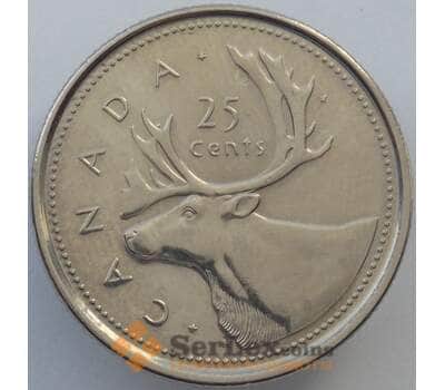 Монета Канада 25 центов 2002 КМ448 UNC 50 лет Правления (J05.19) арт. 16952