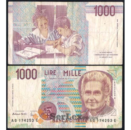 Италия банкнота 1000 лир 1990 Р114 F-VF мультилот арт. 39719