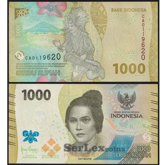 Индонезия банкнота 1000 рупий 2022 РW162 UNC арт. 38652