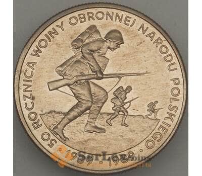 Монета Польша 500 злотых 1989 Y185 aUNC 50 лет начала войны арт. 18961