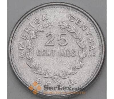 Монета Коста-Рика 25 сентимо 1989 КМ188.3 арт. 26961