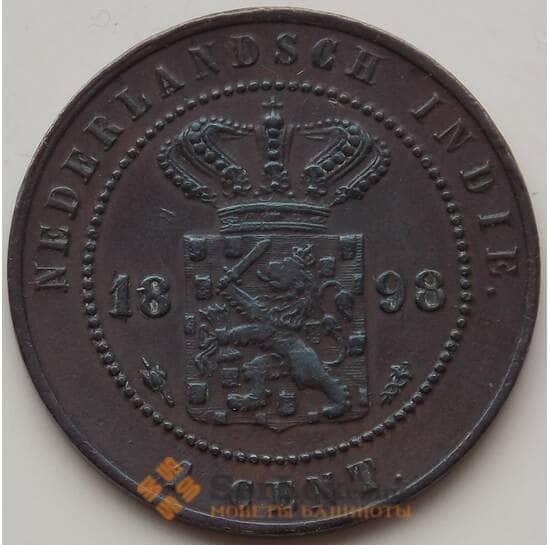 Нидерландская Восточная Индия 1 цент 1898 КМ307 VF арт. 12882
