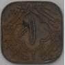 Хайдарабад Индия 1 анна 1943 Y59 AU арт. 25051