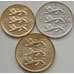 Монета Эстония набор 10 - 20 - 50 сенти 2006-2007 КМ22-24 UNC арт. 8029