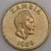 Замбия монета 1 квача 1989 КМ26 аUNC арт. 44937