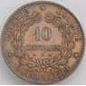 Франция 10 сантимов 1873 А КМ815 AU-aUNC арт. 39800