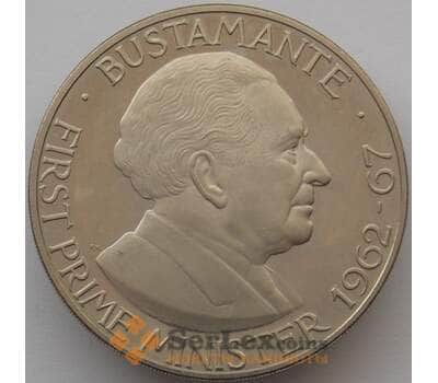 Монета Ямайка 1 доллар 1973 КМ57 Proof Бустаманте арт. 17957