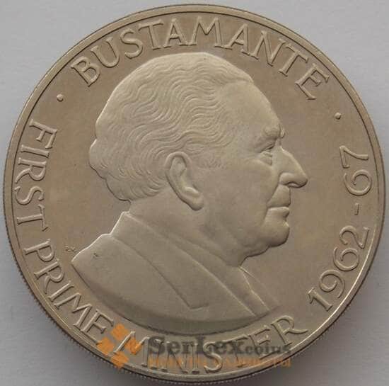 Ямайка 1 доллар 1973 КМ57 Proof Бустаманте арт. 17957