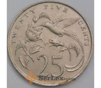 Монета Ямайка 25 центов 1986 КМ49 XF арт. 39301