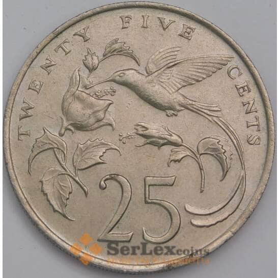 Ямайка 25 центов 1986 КМ49 XF арт. 39301