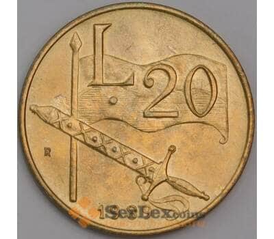 Сан-Марино монета 20 лир 1989 КМ235 UNC Шестнадцать веков истории арт. 42877