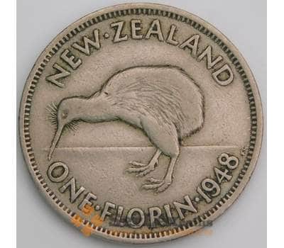 Новая Зеландия 1 флорин 1948 КМ18 VF арт. 46542