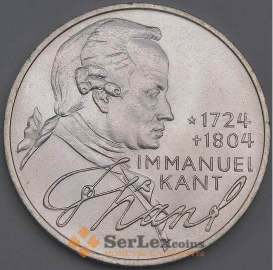 Германия монета 5 марок 1974 КМ139 UNC Иммануил Кант  арт. 14948