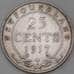 Монета Ньюфаундленд 25 центов 1917 КМ17  арт. 30743