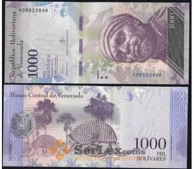 Банкнота Венесуэла 1000 боливар 2017 P95 UNC арт. 7031