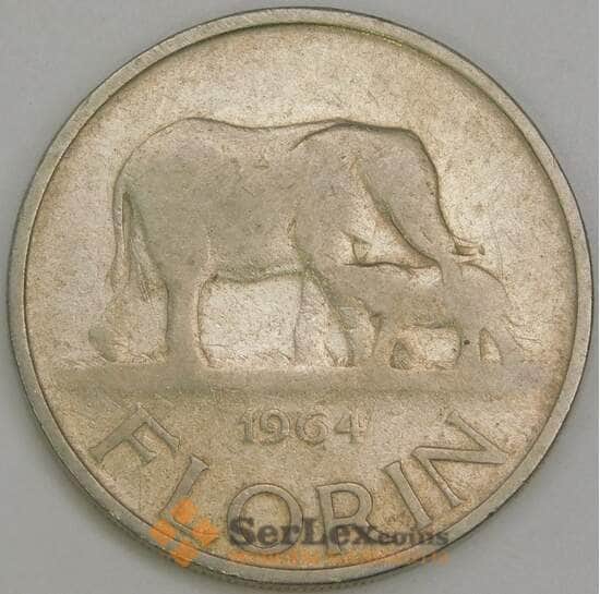 Малави 1 флорин 1964 КМ3 VG арт. 56385 Малави 1 флорин 1964 КМ3 VG арт. 56385