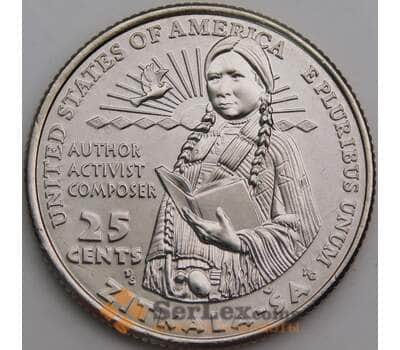 США 25 центов 2024 D №15 UNC Зиткала-Ша арт. 49912