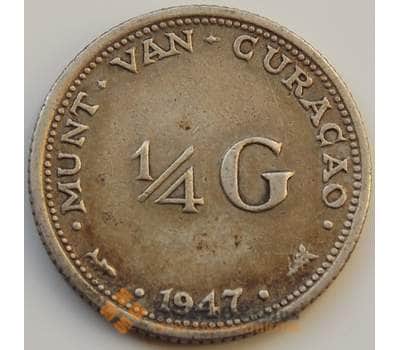 Монета Кюрасао 1/4 гульдена 1947 КМ44 VF арт. 8313