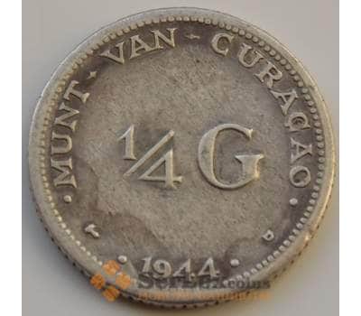 Монета Кюрасао 1/4 гульдена 1944 КМ44 VF арт. 8314