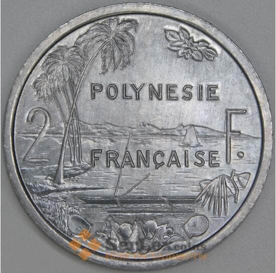 Французская Полинезия 2 франка 1995 КМ10 UNC арт. 54837