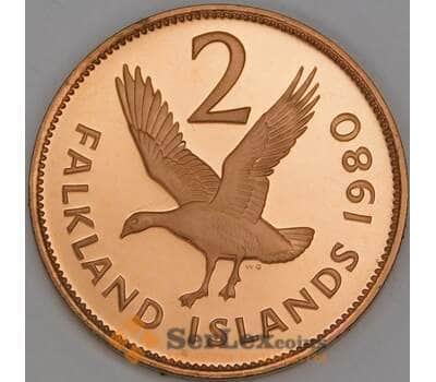 Фолклендские острова 2 пенса 1980 КМ3 Proof арт. 52654