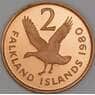 Фолклендские острова 2 пенса 1980 КМ3 Proof арт. 52654