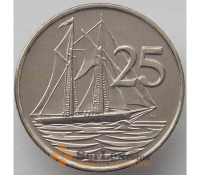 Монета Каймановы острова 25 центов 1992 КМ90а UNC (J05.19) арт. 17432