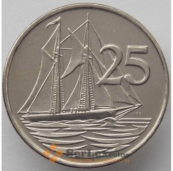 Каймановы острова 25 центов 1992 КМ90а UNC (J05.19) арт. 17432