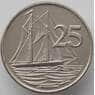 Каймановы острова 25 центов 1992 КМ90а UNC (J05.19) арт. 17432