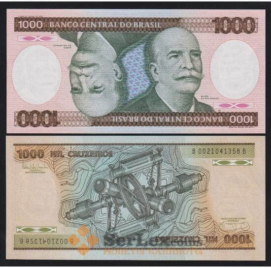 Бразилия 1000 крузейро 1986 Р201d UNC арт. 53106